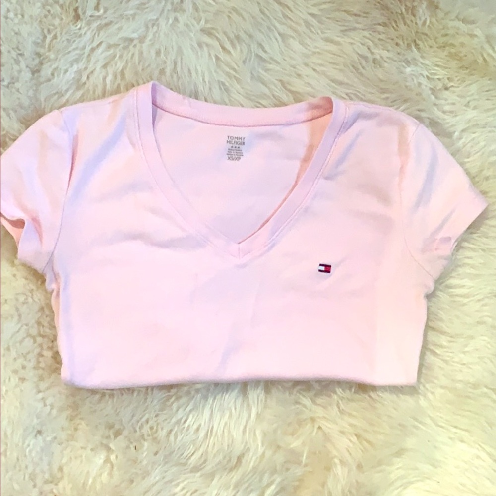 Pink Tommy Hilfiger V Neck